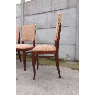 Set of 6 vintage chairs in oak 1950 