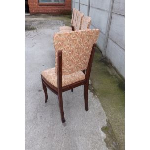 Set of 6 vintage chairs in oak 1950 