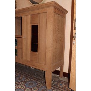 Vintage highboard in oak Charles Dudouyt 1940