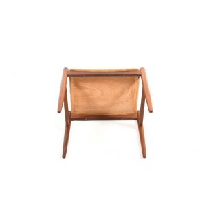 Vintage danish footstool in teak