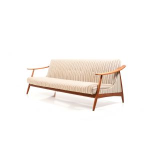 Vintage Scandinavian modern daybed sofa in teak