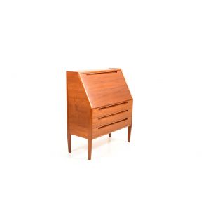 Vintage danish writing cabinet in teak by Nils Jonsson for HJN Møbler