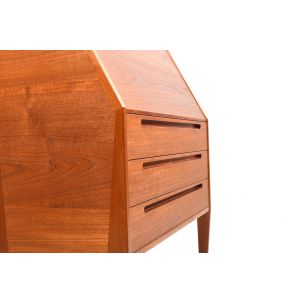 Vintage danish writing cabinet in teak by Nils Jonsson for HJN Møbler