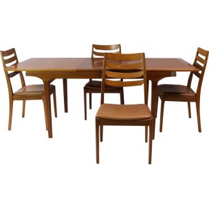 6 vintage dining chairs by Nathan, 1970