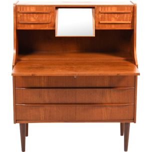 Vintage secretary in teak Scandinavian 1950s