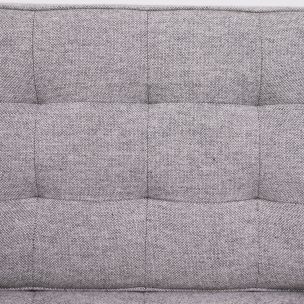 Vintage pair of armchairs in grey wool by Florence Knoll