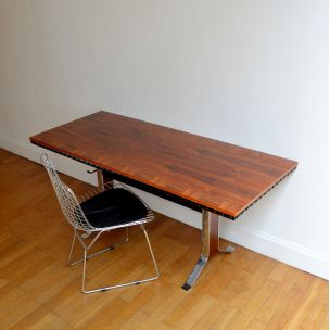 Vintage rosewood dining table, Scandinavian, 1960