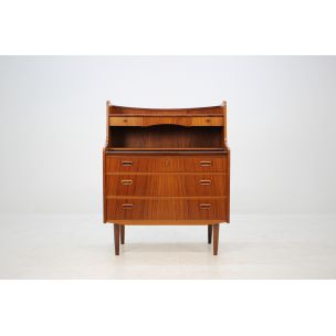 Vintage writing desk in teak Denmark 1960s