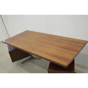 Vintage desk in rosewood T95 by Osvaldo Borsani for Tecno Milano 1960s