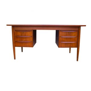 Vintage desk in teak by Gunnar Nielsen Tibergaard, Denmark 1960s