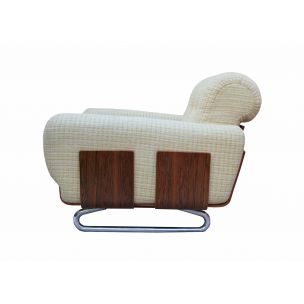 Fauteuil vintage en palissandre des années 1970