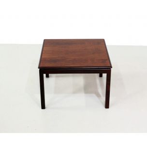 Square vintage rosewood side table by Bruksbo for Haug Snekkeri, Norway 1960