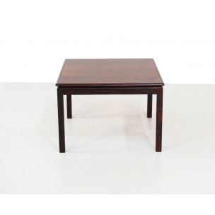 Square vintage rosewood side table by Bruksbo for Haug Snekkeri, Norway 1960