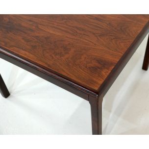 Square vintage rosewood side table by Bruksbo for Haug Snekkeri, Norway 1960