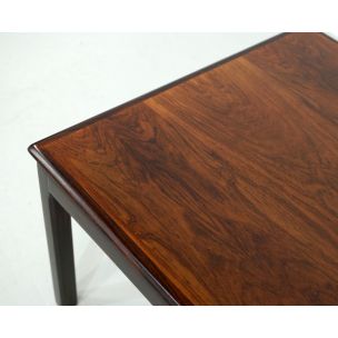 Square vintage rosewood side table by Bruksbo for Haug Snekkeri, Norway 1960