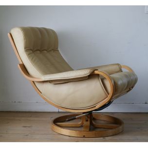 Vintage Ingmar Relling Orbit swivel chair for Westnofa