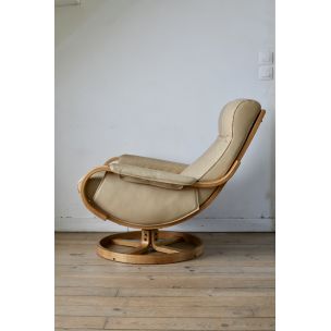 Cadeira giratória Orbit vintage por Ingmar Relling para Westnofa