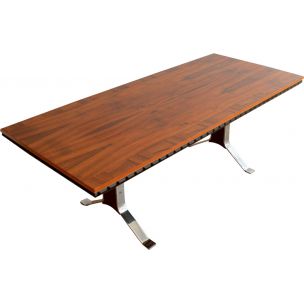 Vintage rosewood dining table, Scandinavian, 1960