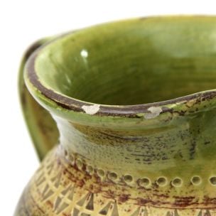 Vintage Sahara Krug, glasiert, aus Keramik von Aldo Londi für Bitossi