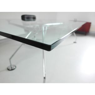 Vintage Norman Foster large "Nomos" table for Tecno