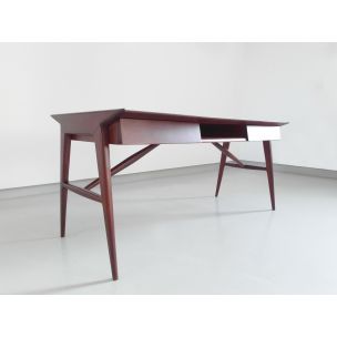 Vintage Silvio Cavatorte desk in mahogany