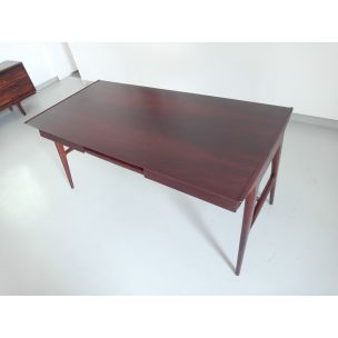 Vintage Silvio Cavatorte desk in mahogany