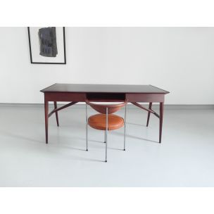 Vintage Silvio Cavatorte desk in mahogany