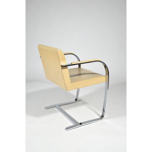 Suite de 6 chaises vintage pour Tugendhat en cuir beige 1930