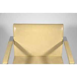 Suite de 6 chaises vintage pour Tugendhat en cuir beige 1930