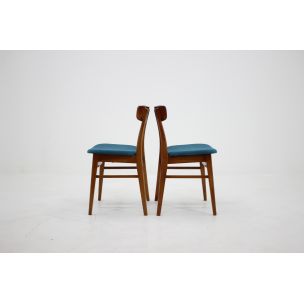 Set of 6 vintage dining chairs in teak, Danemark,1960