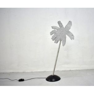 Lampe vintage Palm Tree pour Fiorucci en métal 1980