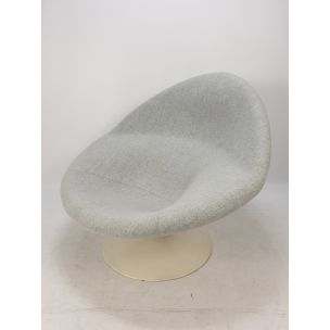 Vintage Globe chair by Paulin for Artifort in grey wool 1960