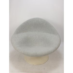 Vintage Globe chair by Paulin for Artifort in grey wool 1960