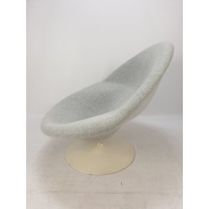 Vintage Globe chair by Paulin for Artifort in grey wool 1960