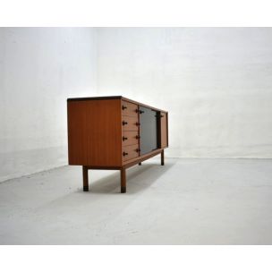 Vintage italian sideboard by Parisi for Stildomus in teak and rosewood 1960