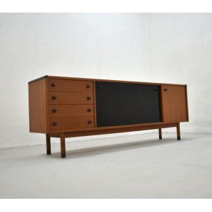 Vintage italian sideboard by Parisi for Stildomus in teak and rosewood 1960