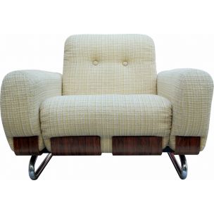 Fauteuil vintage en palissandre des années 1970