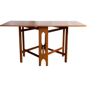 Vintage table in teak fold down Scandinavian 1960s