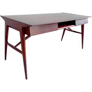 Vintage Silvio Cavatorte desk in mahogany