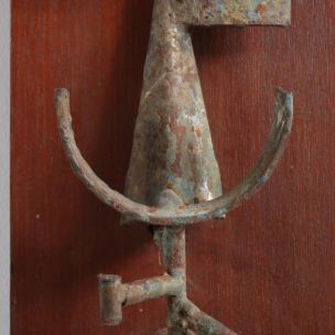 Vintage wall sculpture by de Buck in bronze 1960