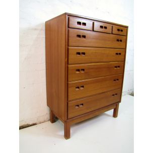 Vintage danish chest of drawers in teak 1960