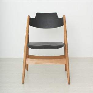 Pair of beech dining chairs, Egon EIERMANN - 1960s