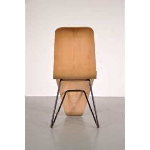 Vintage Bellevue chair in metal and plywood by André Bloc, 1950