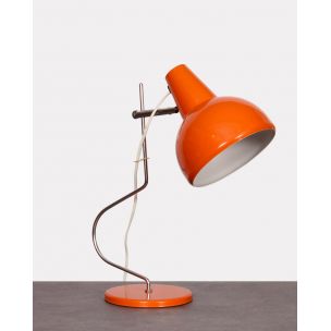 Lampe vintage pour Likodov en métal orange 1960