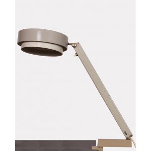 Vintage lamp for Fax grey metal 1970
