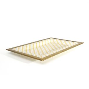 Pair of vintage plastic and brass trays by Alberto Sordi, 1970