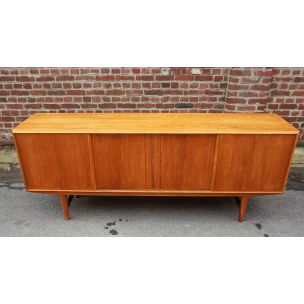 Vintage light oak sideboard by E.W. Bach 1960