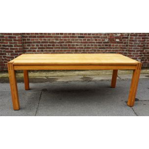 Vintage ash dining table 1970