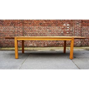 Vintage ash dining table 1970