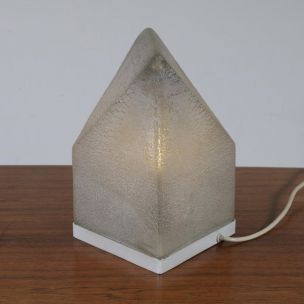 Lampe de table vintage en verre de murano par Alfredo Barbini 1970